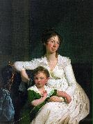 Jens Juel Portrait of a Noblewoman with her Son oil painting on canvas